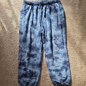 Old Navy Women's Navy Tie-Dye Joggers